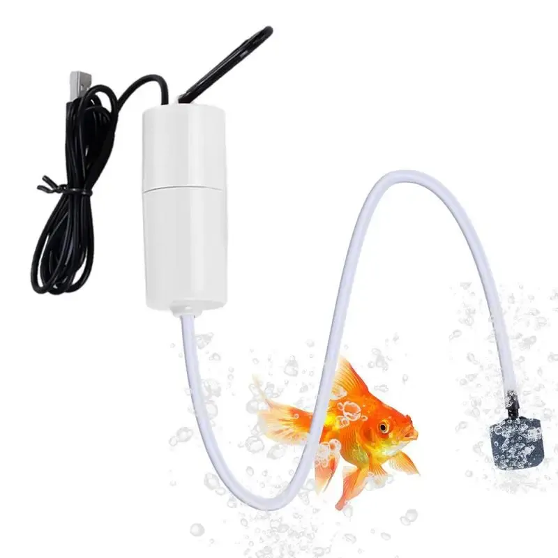 アクセサリー水槽USBエアポンプ低騒音充電可能なUSBエアポンプ魚タンク用Aquarium Air Pumpアクセサリー