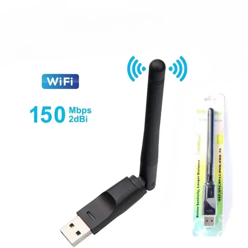 Mini Wireless USB WiFi Adattatore MT7601 Scheda LAN di rete 150 MBPS 802.11n/g/b scheda LAN di rete Wifi Dongle per set top box