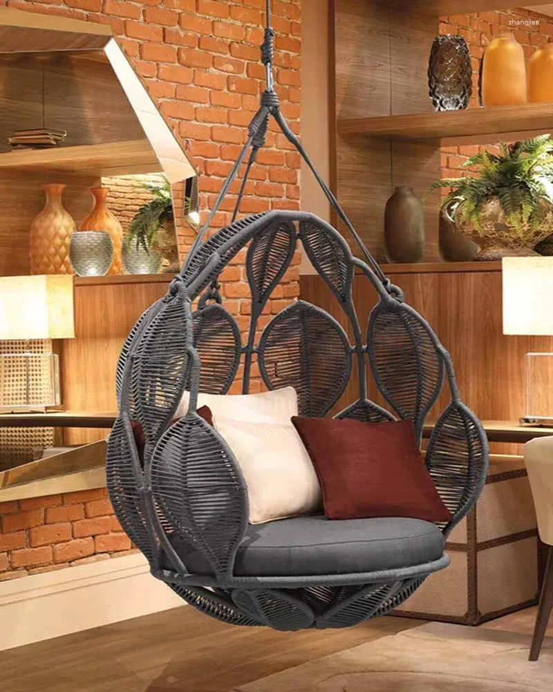 Rattan Hanging Chair Swing Basket For Indoor Outdoor Use Single Person Household Cradle For Courtyard Balcony And Ceiling From Zhangjiee 1 940.07 DHgate.Com