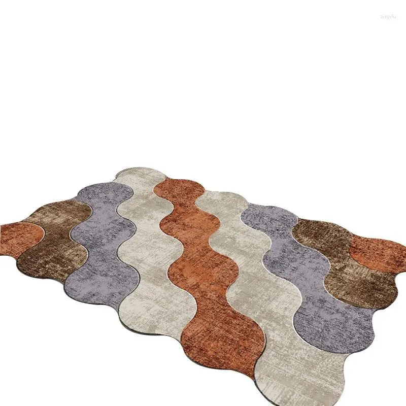 Carpets Living Room Table Basse chambre Crystal Velvet Mat de sol