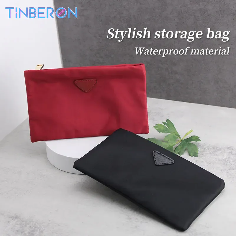 Custodie tinberon nylon marsupon borse da trucco per campeggio da viaggio borse cosmetiche organizzatore inserisci sacchetti di stoccaggio del trucco multifunzione