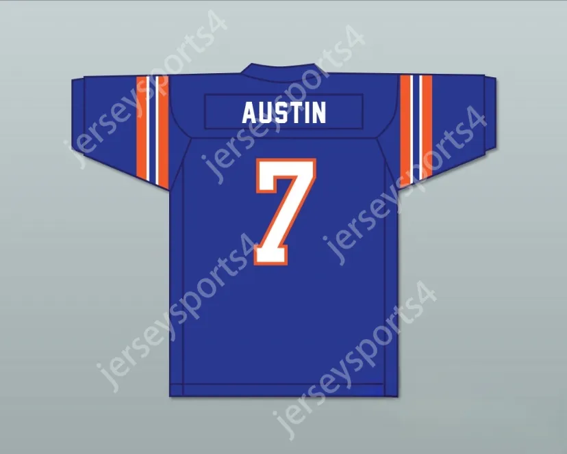 Custom qualsiasi nome Nome Mens Youth/Kids Austin 7 John Hughes High School Wasps Blue Football Jersey non un altro film per adolescenti