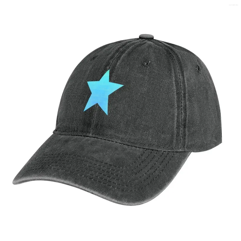 Berets Blue Star роспись Большая ковбойская шляпа для гольф