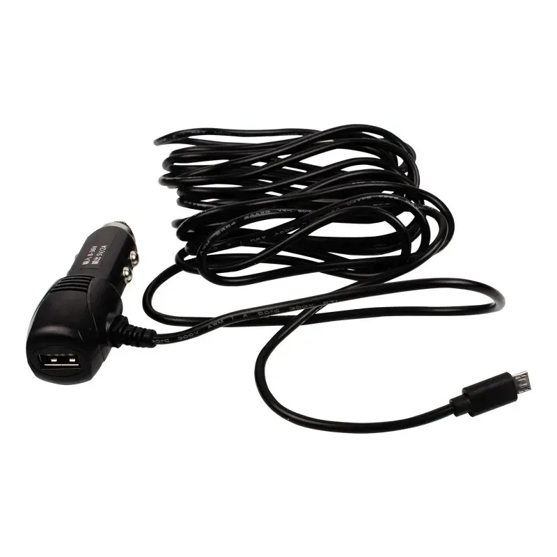 NOUVEAU 2024 3,5Mètre 5V 2.1A Mini chargeur USB Curgeur USB avec 1 port USB pour la voiture DVR Camera GPS Enregistreur vidéo, entrée DC 8V-36V pour DVR de voiture pour