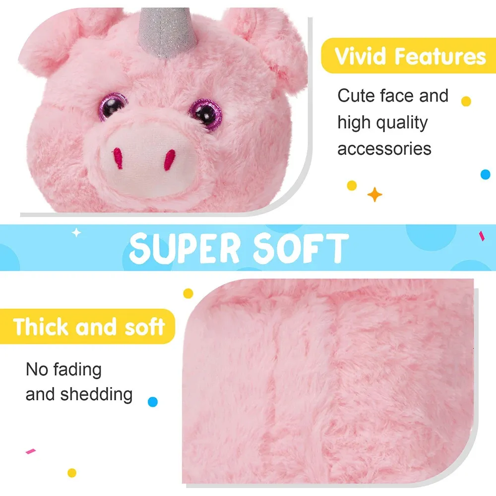 30cm Pink Pig Plush Toy Stuffed Animal Pillow LED Light Up Musical Piglet  Unicorn Doll from Dhgate Plush Light - Up toys - price 29.87, image size:1000x1000