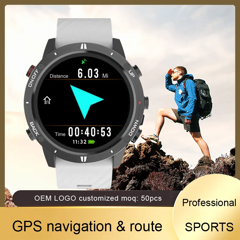 SUNROAD G5 2023 Smartwatch, IP67 Waterproof GPS Sport Smartwatch with Fast  Charging, Silicon Strap for Men