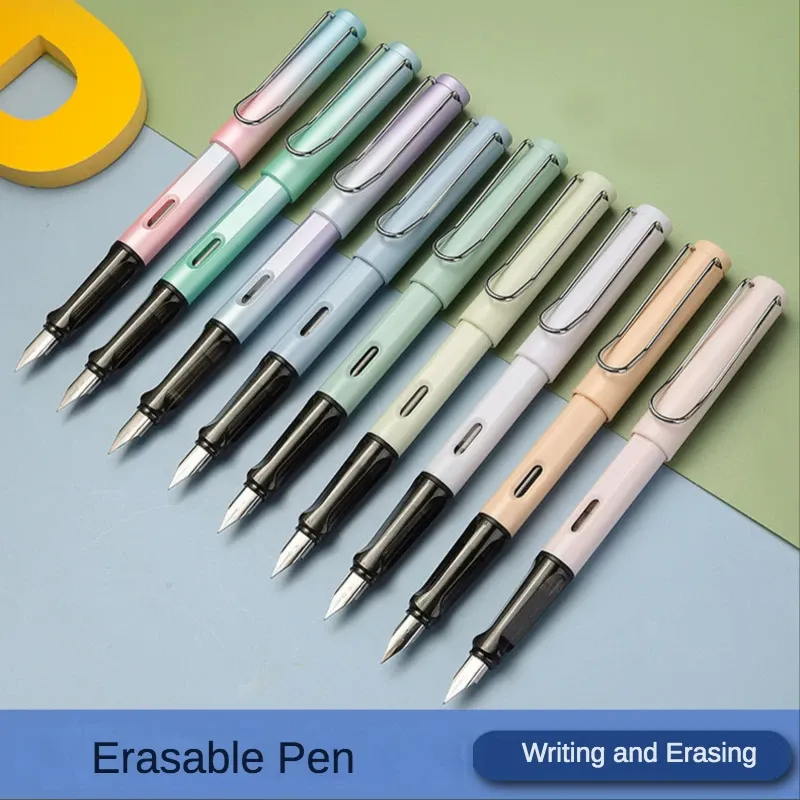 Stifte 9 Stcs löschen Schreibbrunnen Stift Reibung kann Stifte 0,5 mm austauschbarer Tintensackpraxis Kalligraphie Schreibwarenwerkzeug beseitigen