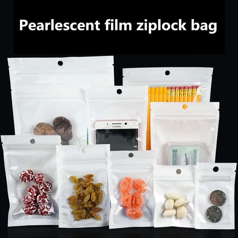 Väskor 50st självförsegling blixtlåsväska återförslutbar förpackningspåse påsar delar smycken datakabel förvaring väska pärlor ciplock väska