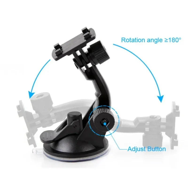 2024 110 cm Mini Car Sug Cup Holder Cradle Bracket Mount GPS DVR Car Camera Black Portable DVR Mount Holder Sucker Bracketsuction Cup Mount för GPS