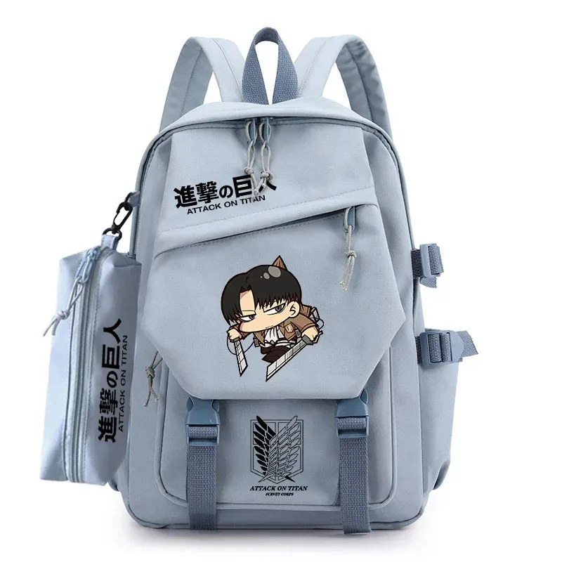 Backpacks Cartoon Attack on Titan Largecacity Design Backpack High Quality Youth School Backpack Travel Book Bookbag