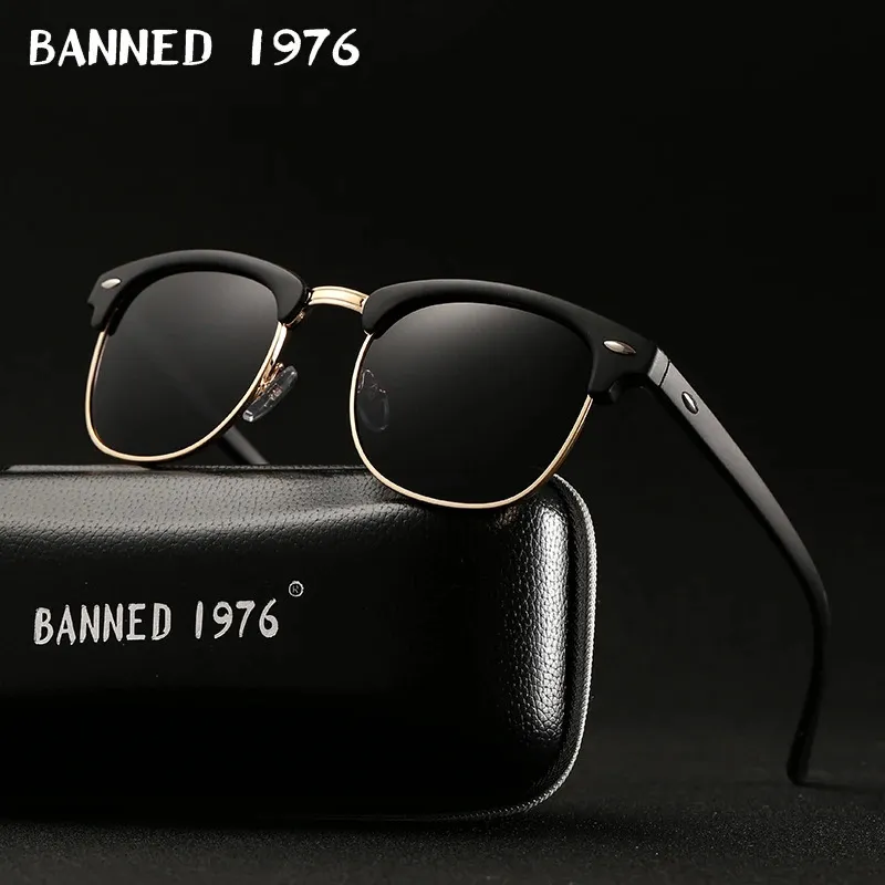 UV400 HD Поляризованные мужчины Женщины солнцезащитные очки классическая мода Retro Brand Sun Glasses Covert Drive Shades Gafas de Sol Masculino 240417