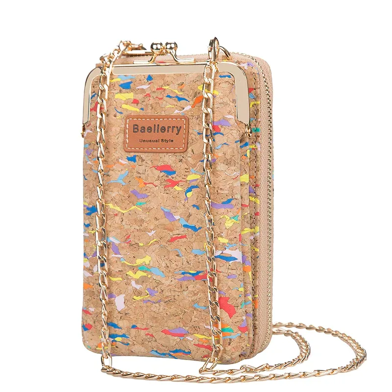 Sacchetti Nuovo borsa a tracolla per donne borse di sughero con portafoglio portafoglio borse a traversa per le borse in pelle per la borsetta da donna del telefono