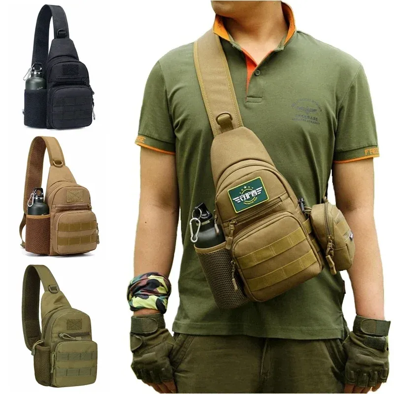 Paquetes de la bolsa táctica del hombro ejército honda del manguero molle mochila multicam camuflaje camping viaje senderismo hombres caza edc