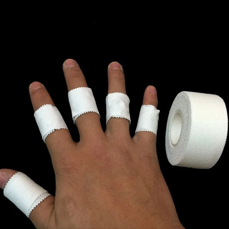 2024 Sport White Bandage Athletic Tape Lijmperband voor spierknie elleboog vingers enkels polsbescherming, schuimtape voor keuze voor