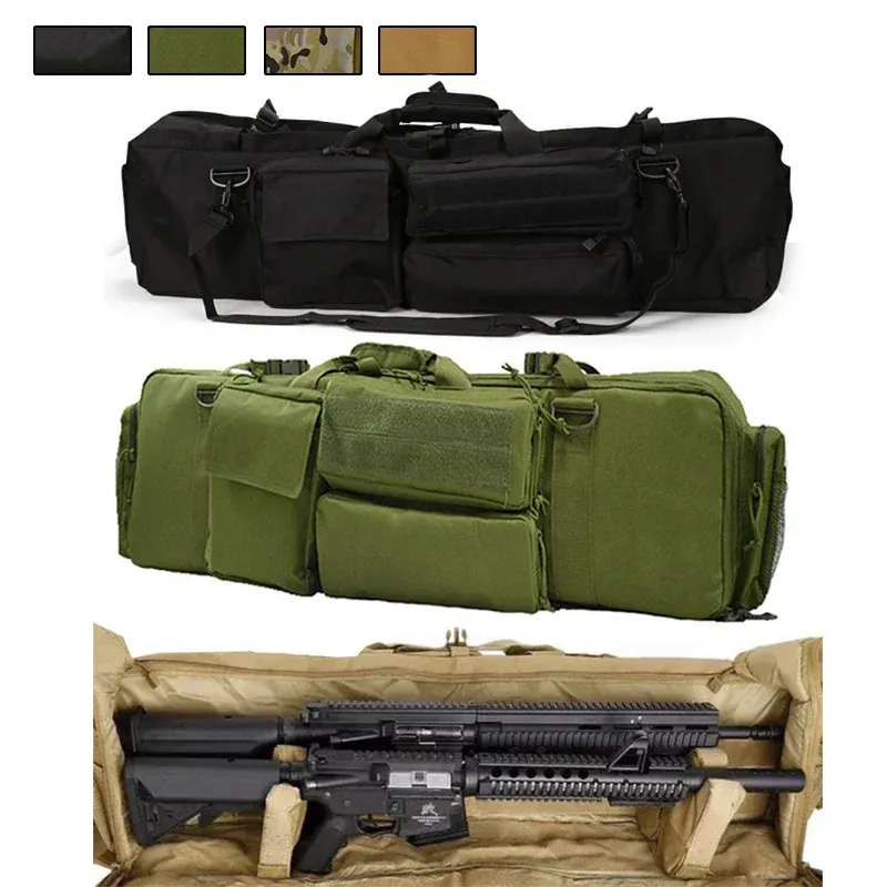 Paketler M249 dış mekan CS oyun tüfeği taşıma çantası CS avcılık portatif omuz kayışı ile paintball avcılık