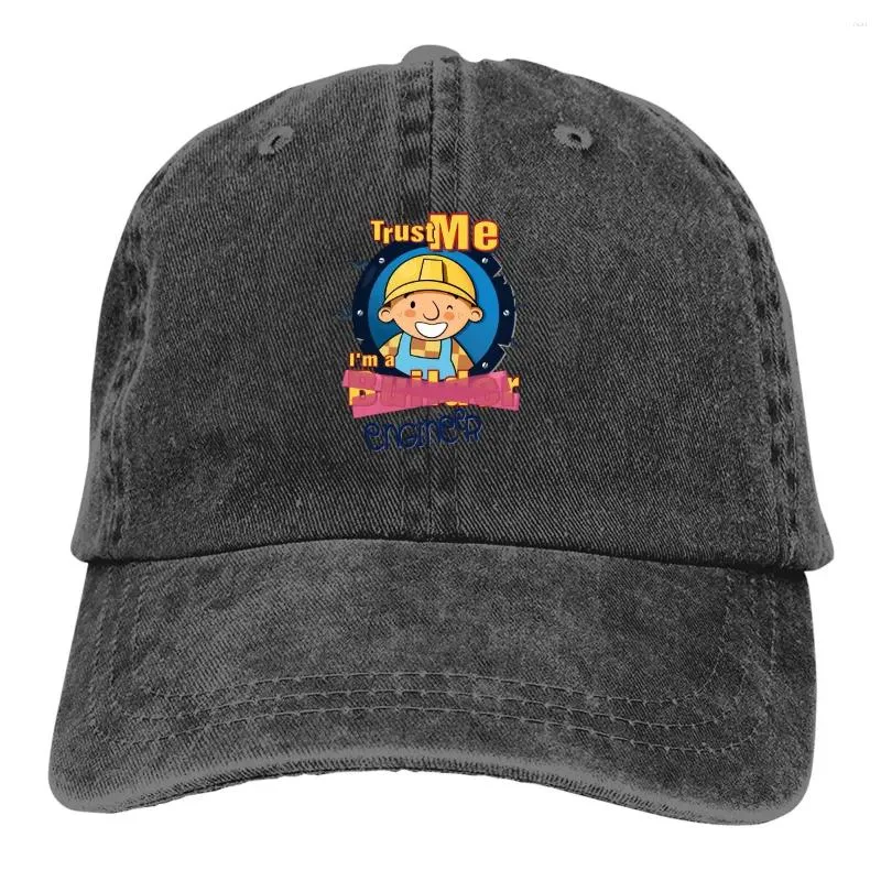 Ball Caps Bob Trust Me Ben Bir Mühendis Klasik Beyzbol Kapağı Erkek Şapkalar Kadın Vizör Koruma Snapback Builder Cartoon