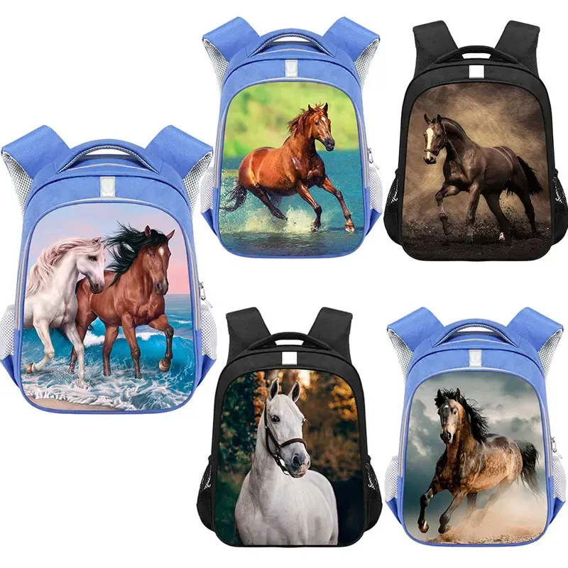 Backpacks Cool War Horse Print Backpack For Teenagers Children Horse School Bags Cute Backpack Boys Girls School Backpacks Kids Gift