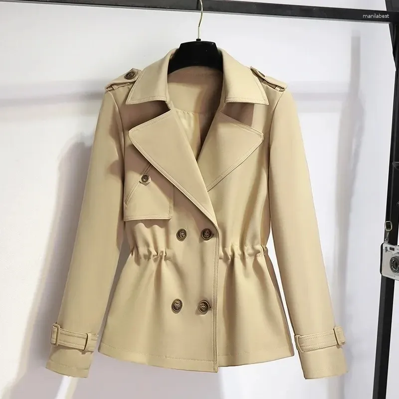 Women's Trench Coats Windbreaker 2024 Spring And Autumn Advanced Sense Versatile Ladies Outerwear Loose Comfortable Female Coat