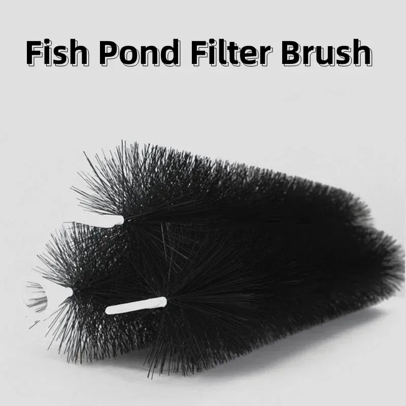 Uppvärmning 5st Koi Fish Pond Biochemical Filter Brush 30/40/50cm Högdensitet Borste Ersättningsfiltreringssystem Aquarium Cleaning Tools