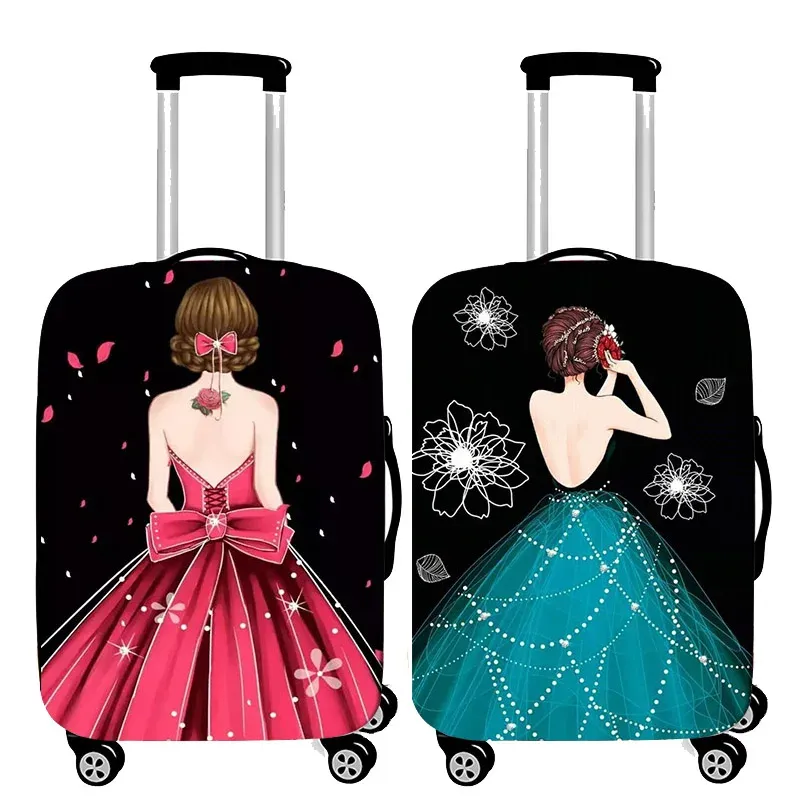 Accessoires Girl Evening Wear Spolgage Cover Elastic Baggage Elastic Couvre de bagages adaptés aux accessoires de voyage à poussière