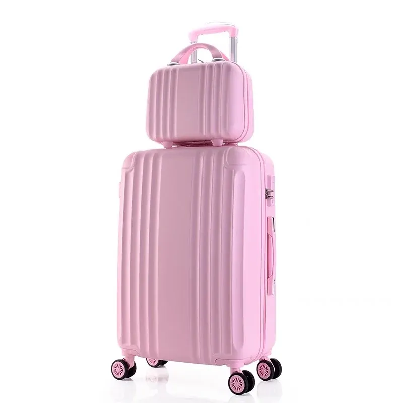 Définit une nouvelle valise de mot de passe mignon avec sac à main 20/22/24/26/28 pouces de chariot pour filles bagages de voyage pour femmes