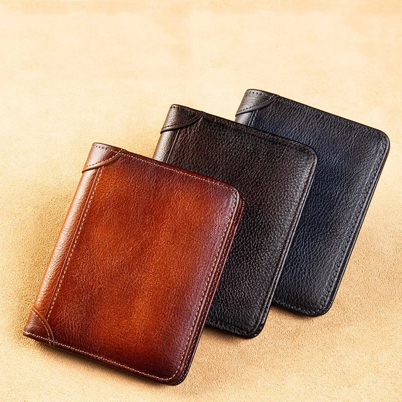 Holders Leather Ultrathin Multifunctional Wallet for Men Card Holder With Money Bag Driver's License Integrated Short Clips