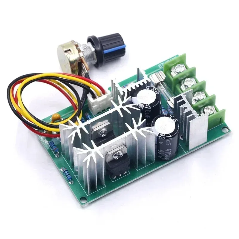 2024 DC 10-60V Motor Snelheidsregelaar PWM Motorsnelheid Controller Switch 20A Stroomregelaar Hoge vermogensaandrijving Module-snelheidsregelaar voor DC-motor