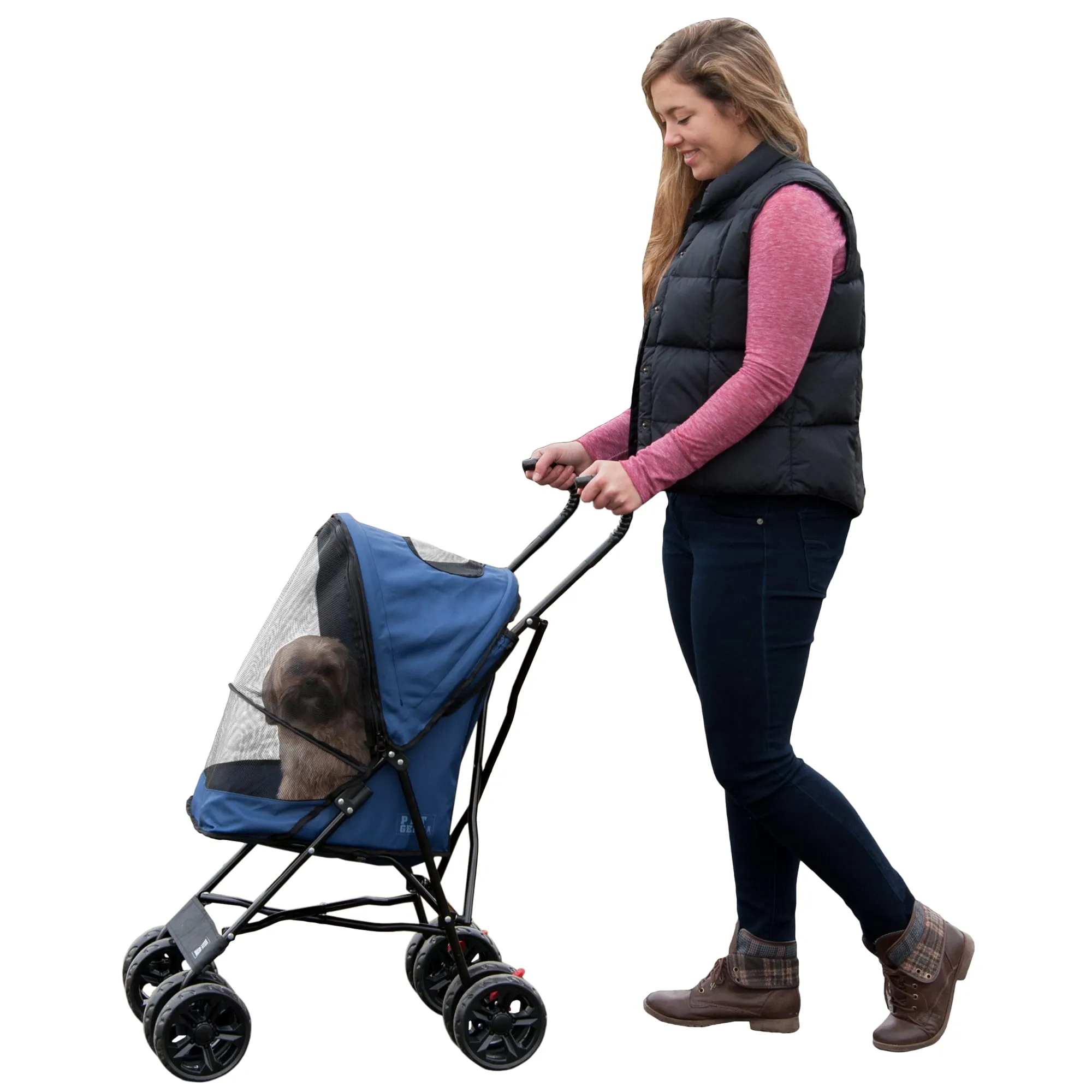 Save Big on Bulk Pet Travel Stroller Lightweight Canine Stroller: Portable  Pet Carrier For Small Dogs And Cats, Easy Folding, Ideal For Travel, Navy 