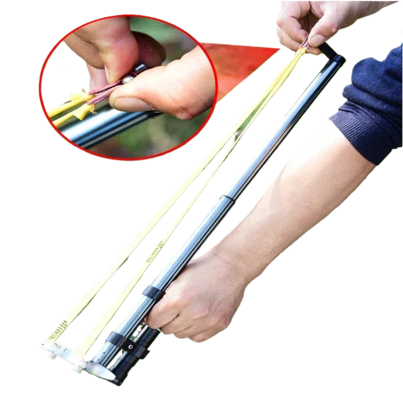 Telescopic Slingshot With High Precision Power And Rubber Band For