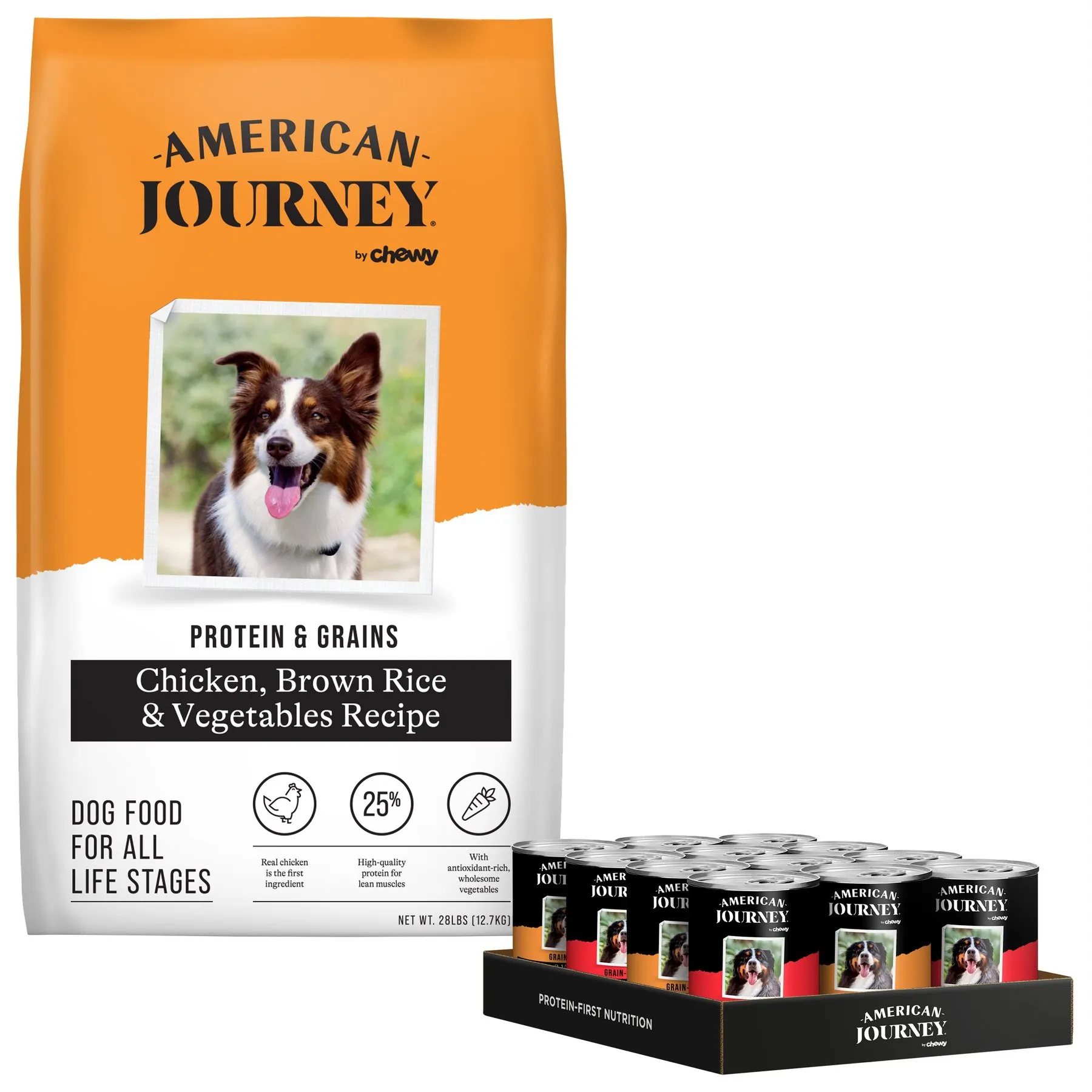 American Journey Protein & Grains Chicken Brown Rice & Vegetables Dry and  Grain-Free Stew Variety Pack Dog Food from Dhgate Dog Wet Food - price 74.15