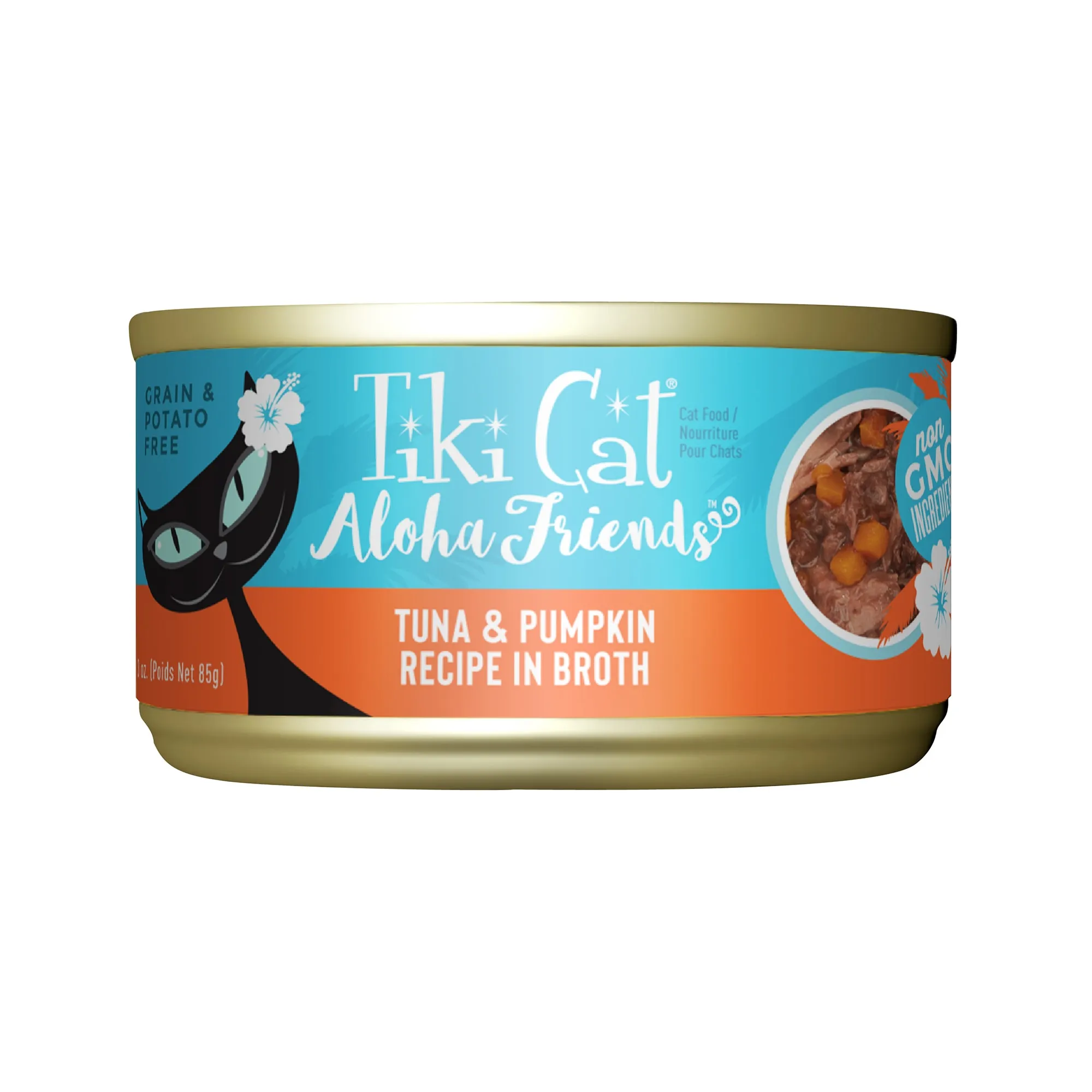 Tiki Cat Aloha Friends Tuna Pumpkin Wet Cat Food, Case Of
