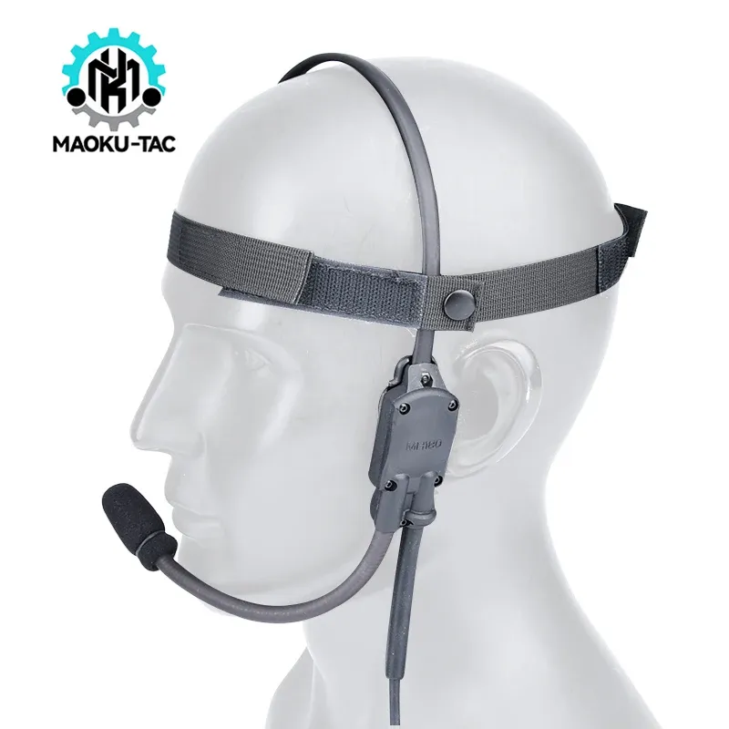 Accessoires Tactical Headset MH180 Kommunikation Atmungsaktivem Knochenleitungskopfhörer 7.0 Stecker mit Kenwood PTT Airsoft Jagd Accessoires