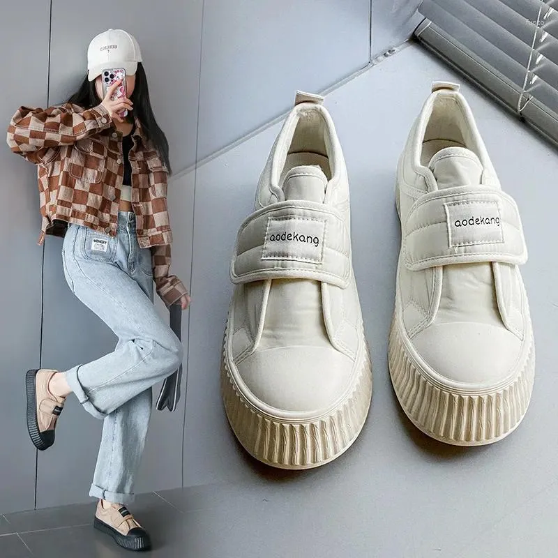 Casual Shoes Canvas Women's Spring 2024 All-Fitting Students Running Platform