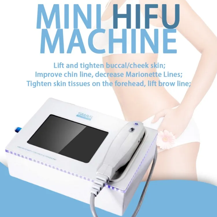Bärbar Slim Equipment HIFU Machine Högintensitet Fokuserad Ultraljud Face Lift Body Skin Lyft Rynka Borttagning Skönhetssystem