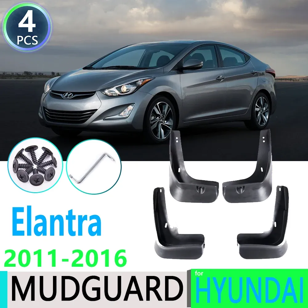 Hyundai Elantra MD için Tamponlar 2012 2012 2013 2014 2015 2016 Çamurluk Çamurlu Çamurlu Çamur Flaps Splash Flep Mudguards Araç Aksesuarları