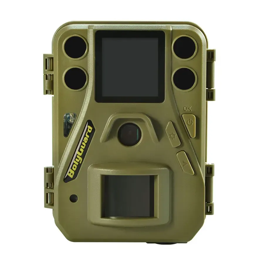 Kameror Bolyguardmini Wild Game Trail Camera med dubbel blixt, röda IR- och vita lysdioder, färgbild på natten för jakt, SG520D, 33MP