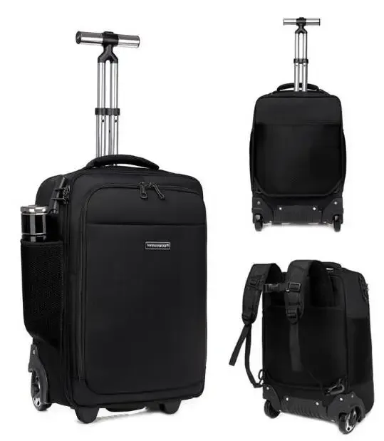 Carry-ons da 20 pollici Women Wheeled Giro per viaggi da viaggio Borse per il bagagliaio Cabina per zaino per bagagli a portata di mano Bagvato Donne Women Borse Trolley Weels