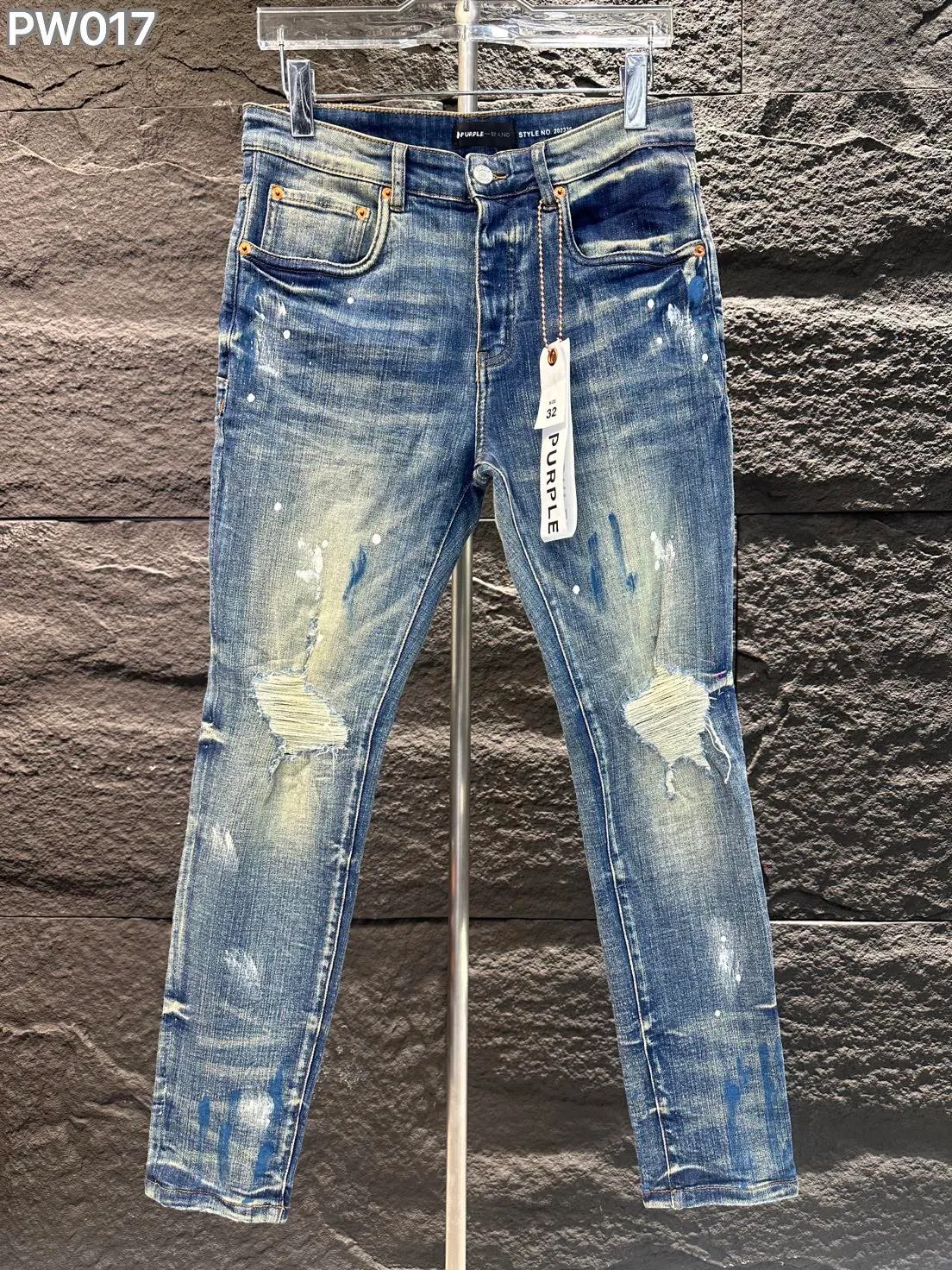 lila varumärkesjeans 2024 Nya designer jeans för kvinnor och män trendiga modebyxor hiphop män jeans orolig rippad cyklist smal fit motorcykel denim för män