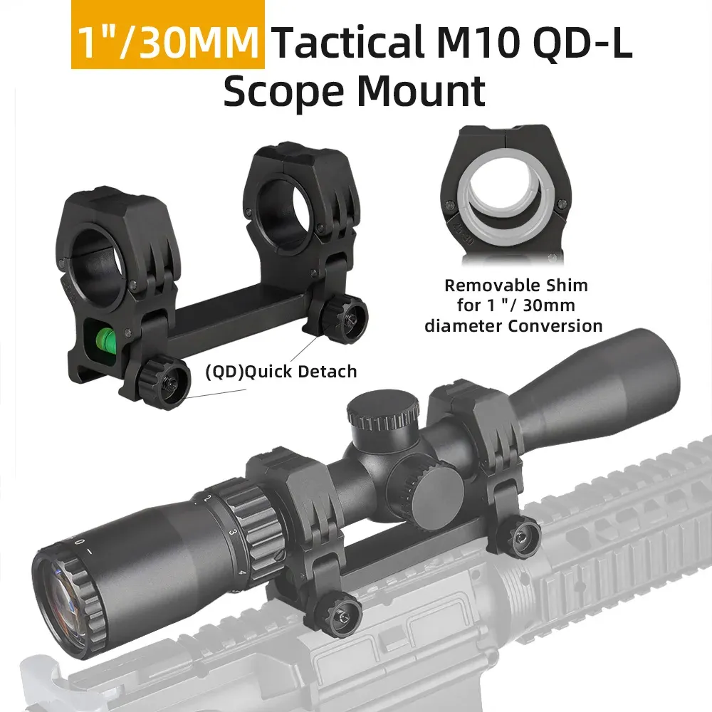 Escopos ppt tatical airsoft acessórios caça 25,4 mm m10l riflescope montagem 30mm 35mm Montagem de escopo para trilho picatinny de 21 mm