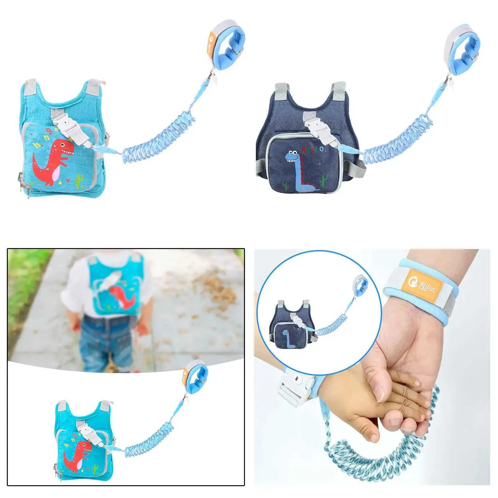 Children Wrist Traction Rope Soft Kids Safe Harness Toddlers Safe Leash Toddlers Leash for Shopping Travel Outdoor Kids Babies