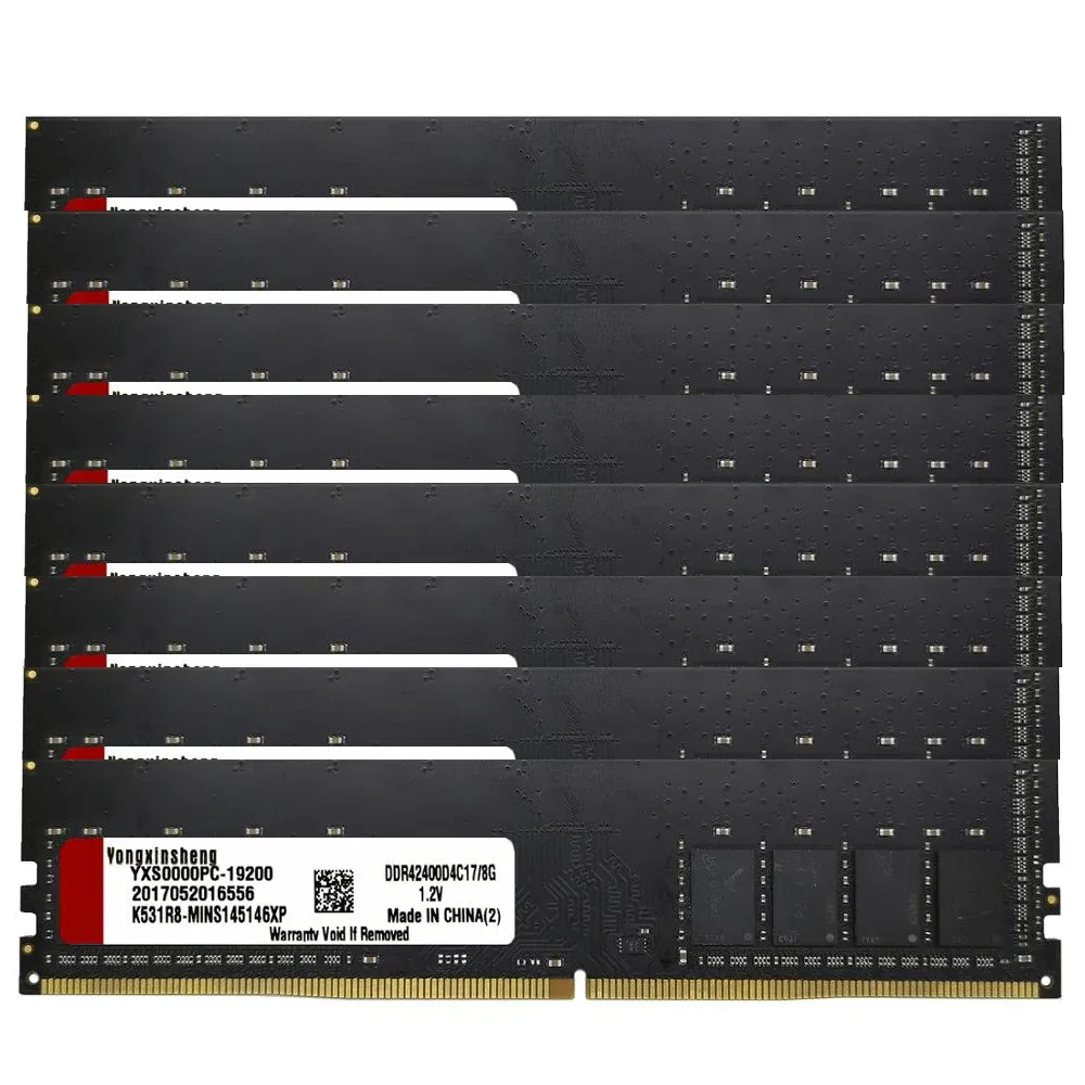 RAMs 25/50 pcs set 4GB 8GB 16GB DDR4 RAM 2400MHZ 288 PIN Intel and AMD Desktop Memory RAM PC419200 NonECC Unbuffered 16banks