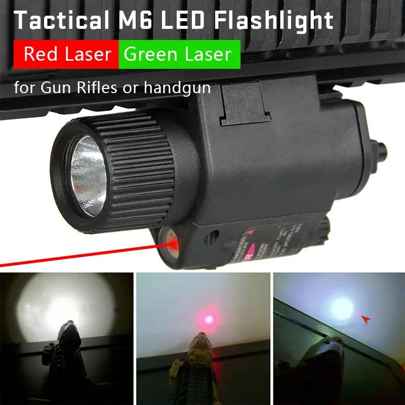 Scopes ppt tactisch wit licht jachtwapenlicht met rood laser zicht voor helmhoofdjacht hk150003