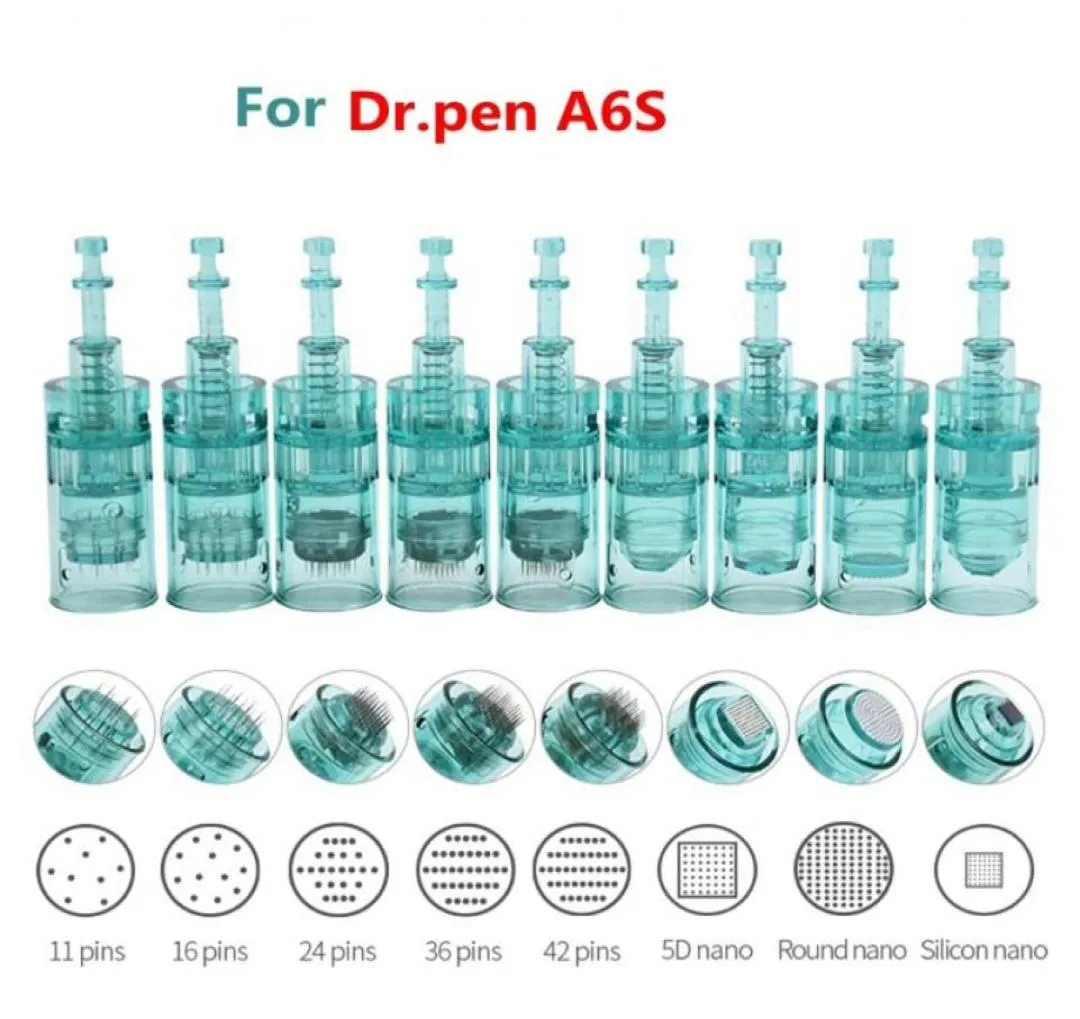 Tattoo Needles 2050PCS Dr Pen A6S Cartridges Derma Replacement Head 11 16 36 42 Pin Nano Microneedle Skin Care Needling Tip Needl4561373