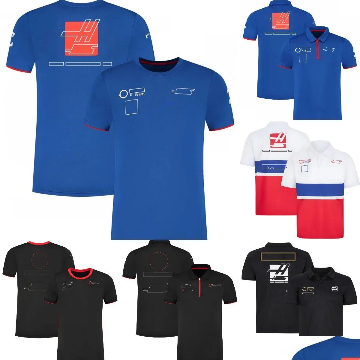 Mens Polos S 2023 F1 Shirts Driver Racing T-Shirt New Forma 1 Team T-Shirts Summer Fashion Car Tee Quick Dry Jersey Short Sleeve Drop Dh14B