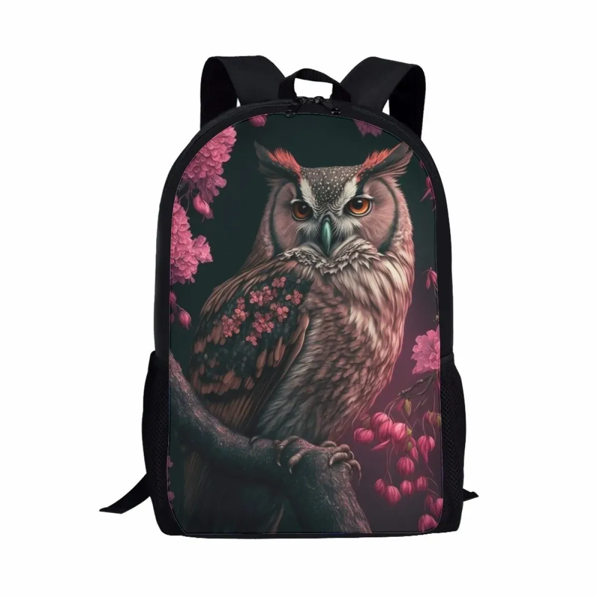 Väskor Owl Print Design Ryggsäck Student School Bag Youth Man Woman Travel Rucks Ssacks Student Computer Bag Daily Casual Ryggsäckar