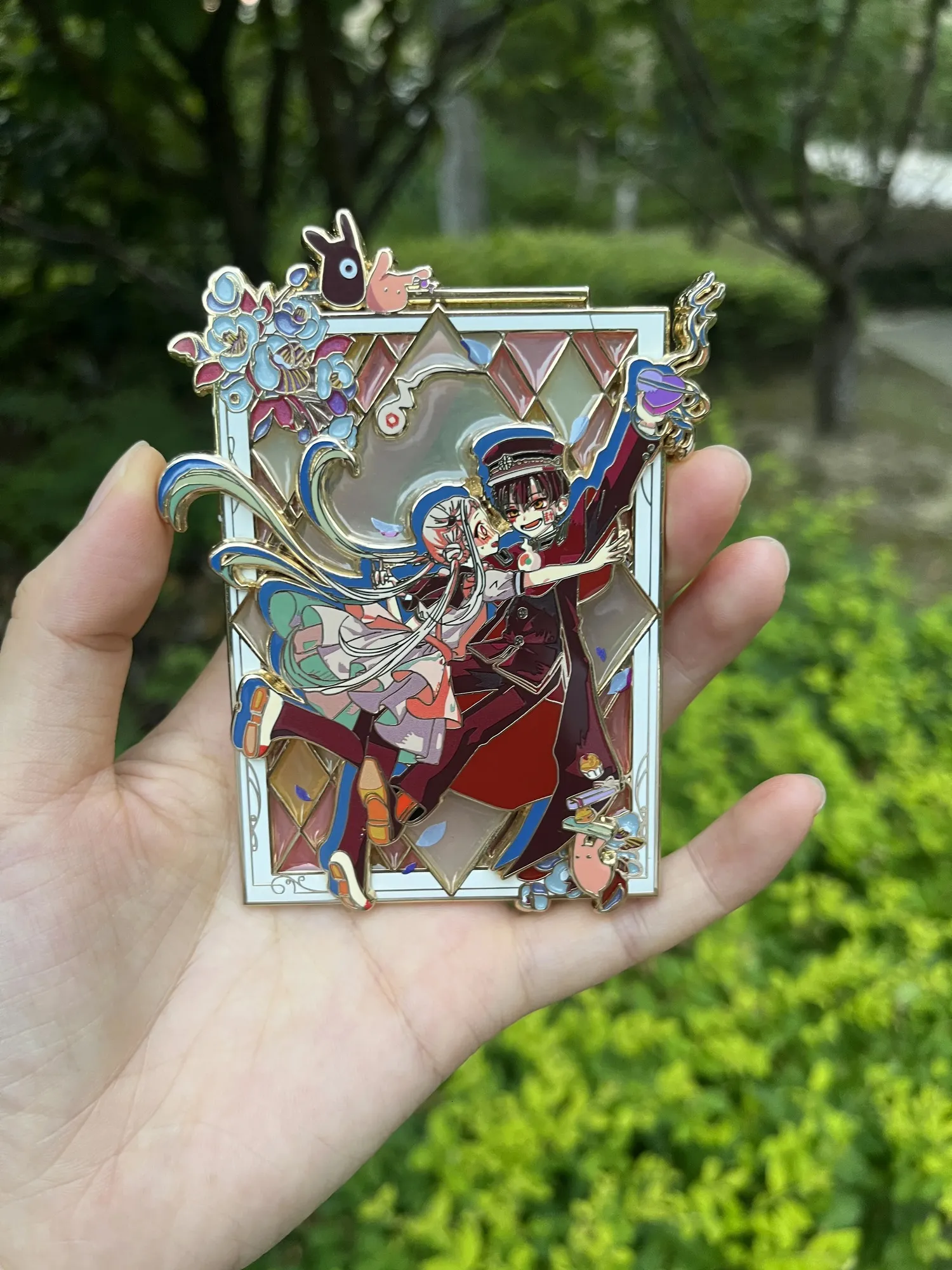 Toilet Bound Hanako Enamel Pin 1.39 Inch Hard Metal From