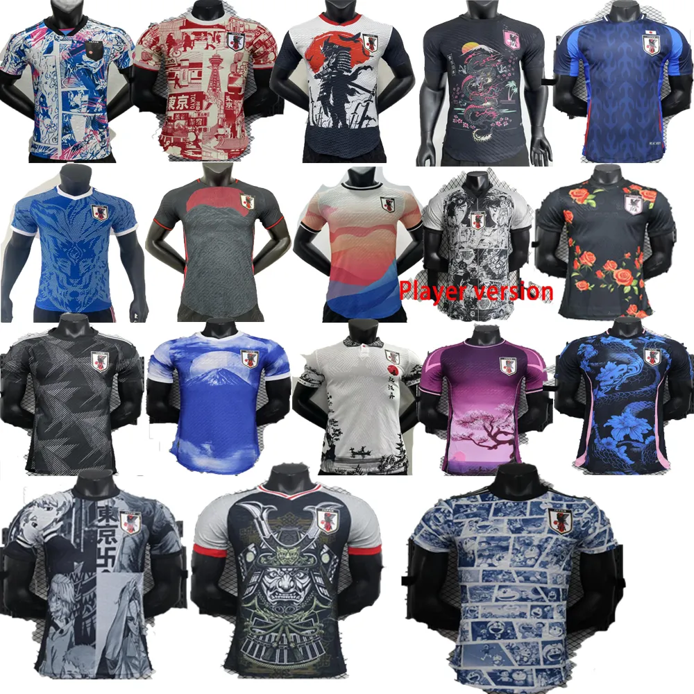 2023 Soccer Jerseys Cartoon Isagi Atom Tsubasa Minamino Asano Japan Doan Kubo Ito Man Kit 24/25 Japanese Uniform 23 Football Shirt Player Version