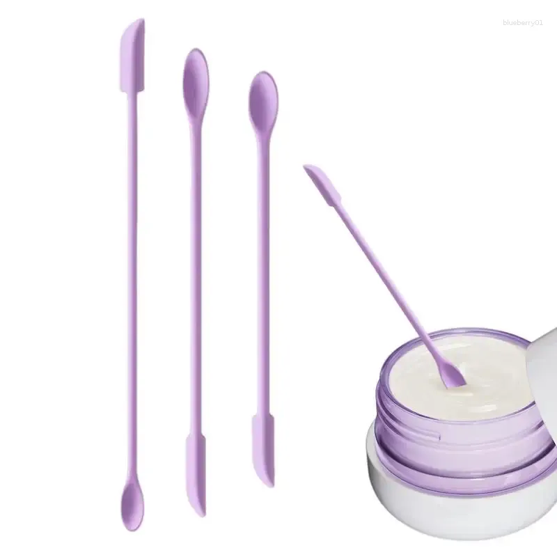 Make-up-Pinsel Make-up Spatel Tool 3pcs Doppel-End-Schönheit Scoop-Lotion-Schaber wiederverwendbar für Mini