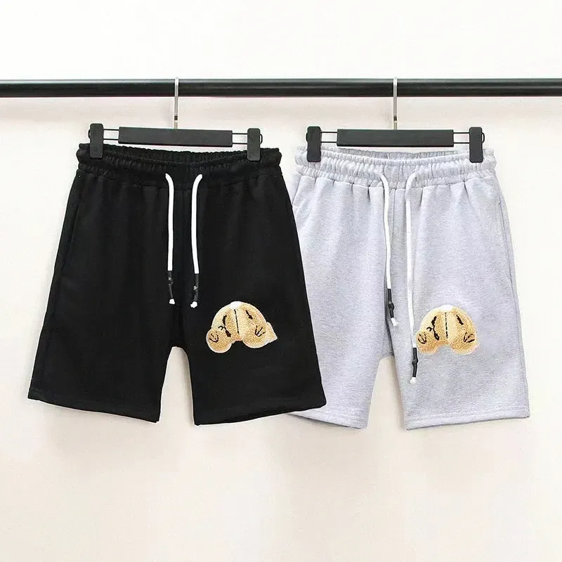 Fashion Palm Bear Men Short Bear Shorts Druckwinkel Lose lässige Herren gedruckte Sportwear Beachhose Damen Hip Hop Asian Größe Y7CJ##