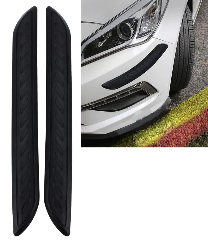 WTYD pour autocollants 2 pcs Universal Car Auto Rubber Body Bumper Guard Protector Strip Sticker4274351